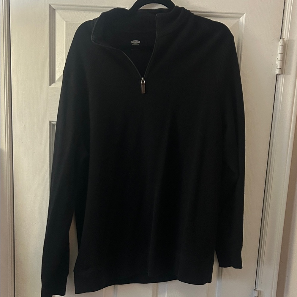 Old navy black quarter zip shirt size XL
